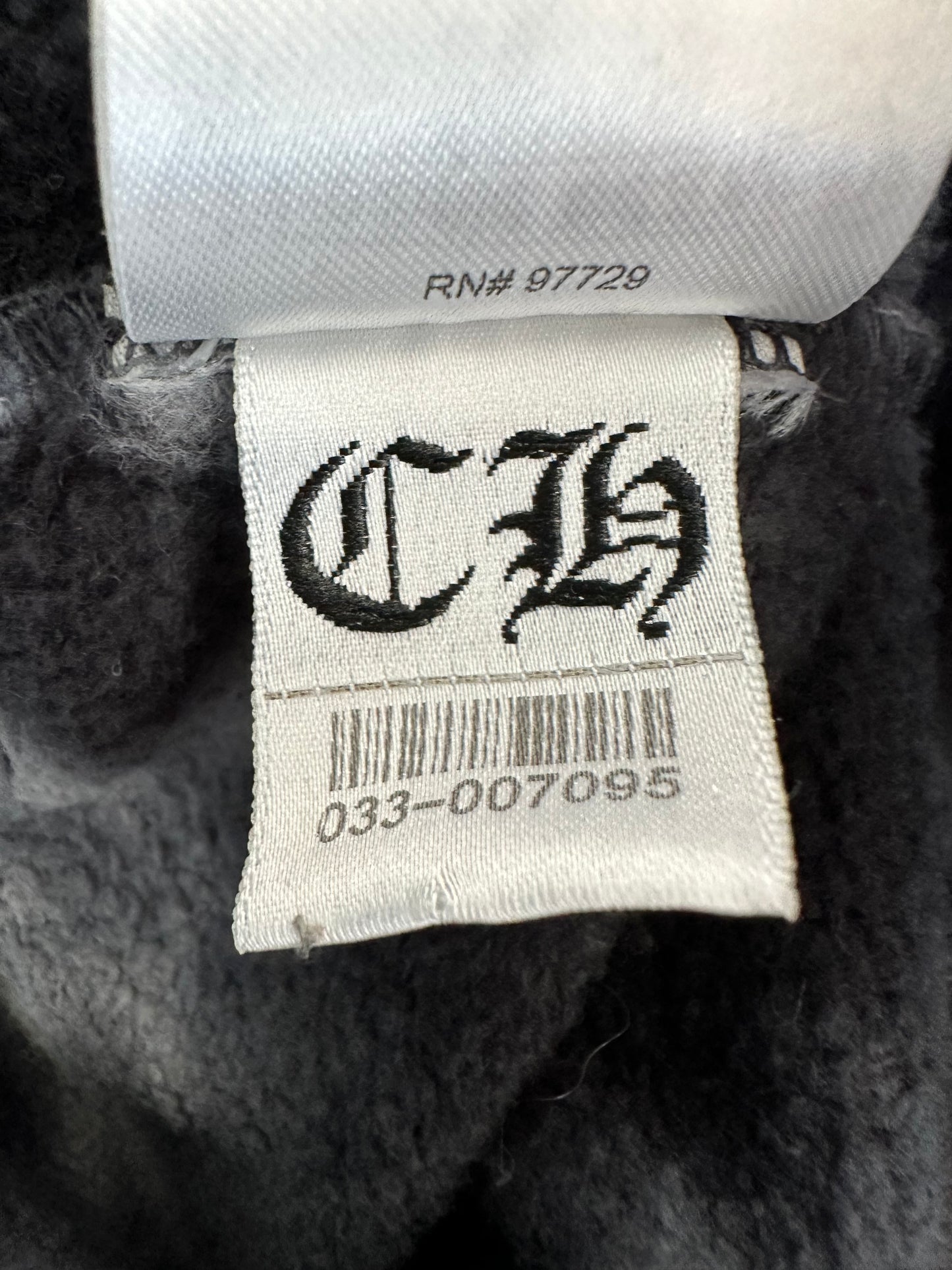 Chrome Hearts Black & White Tie-Dye Horseshoe Logo Hoodie