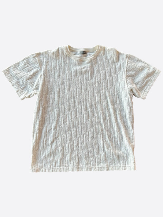 Dior White Oblique Towel T-Shirt