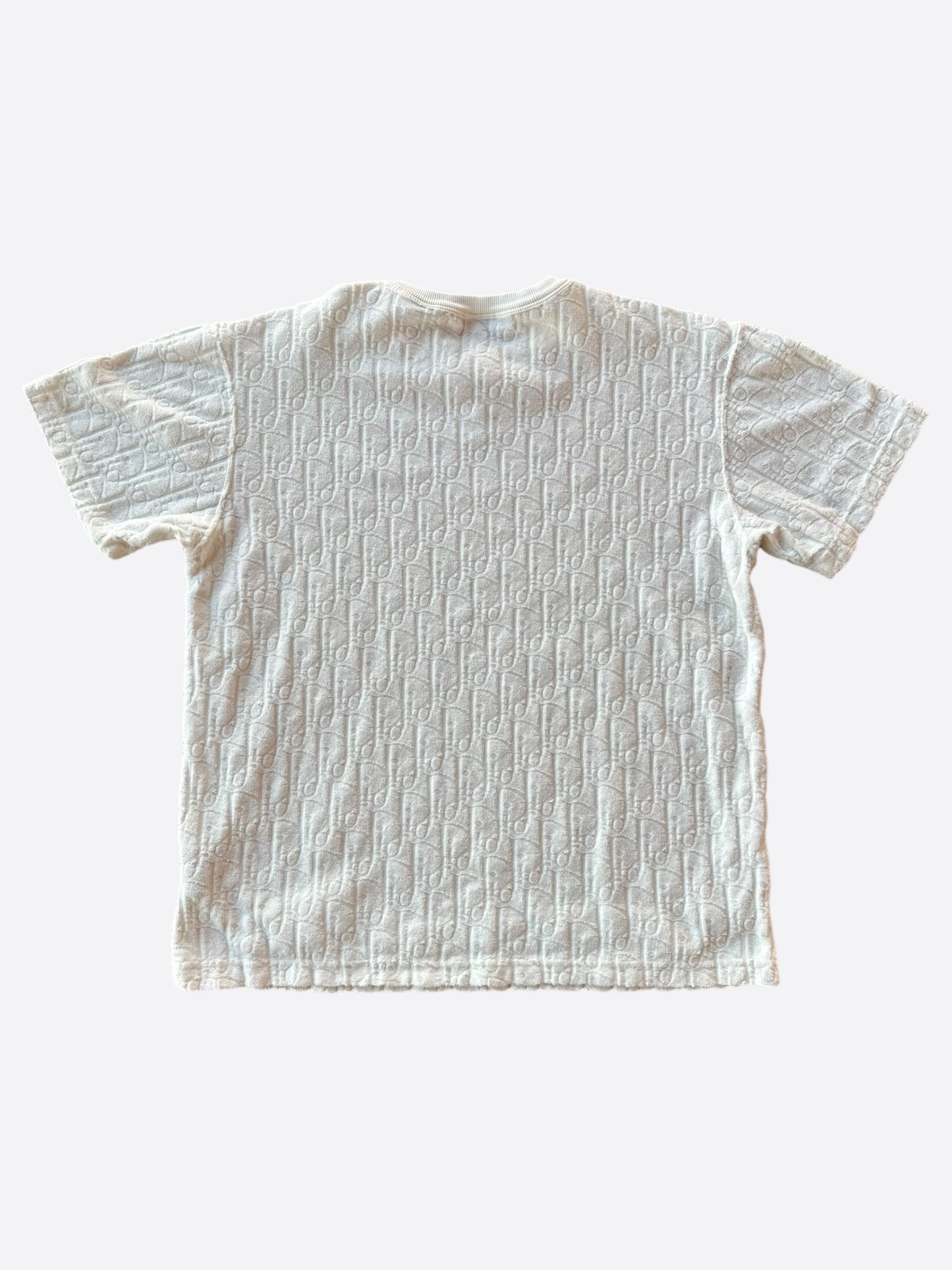 Dior White Oblique Towel T-Shirt