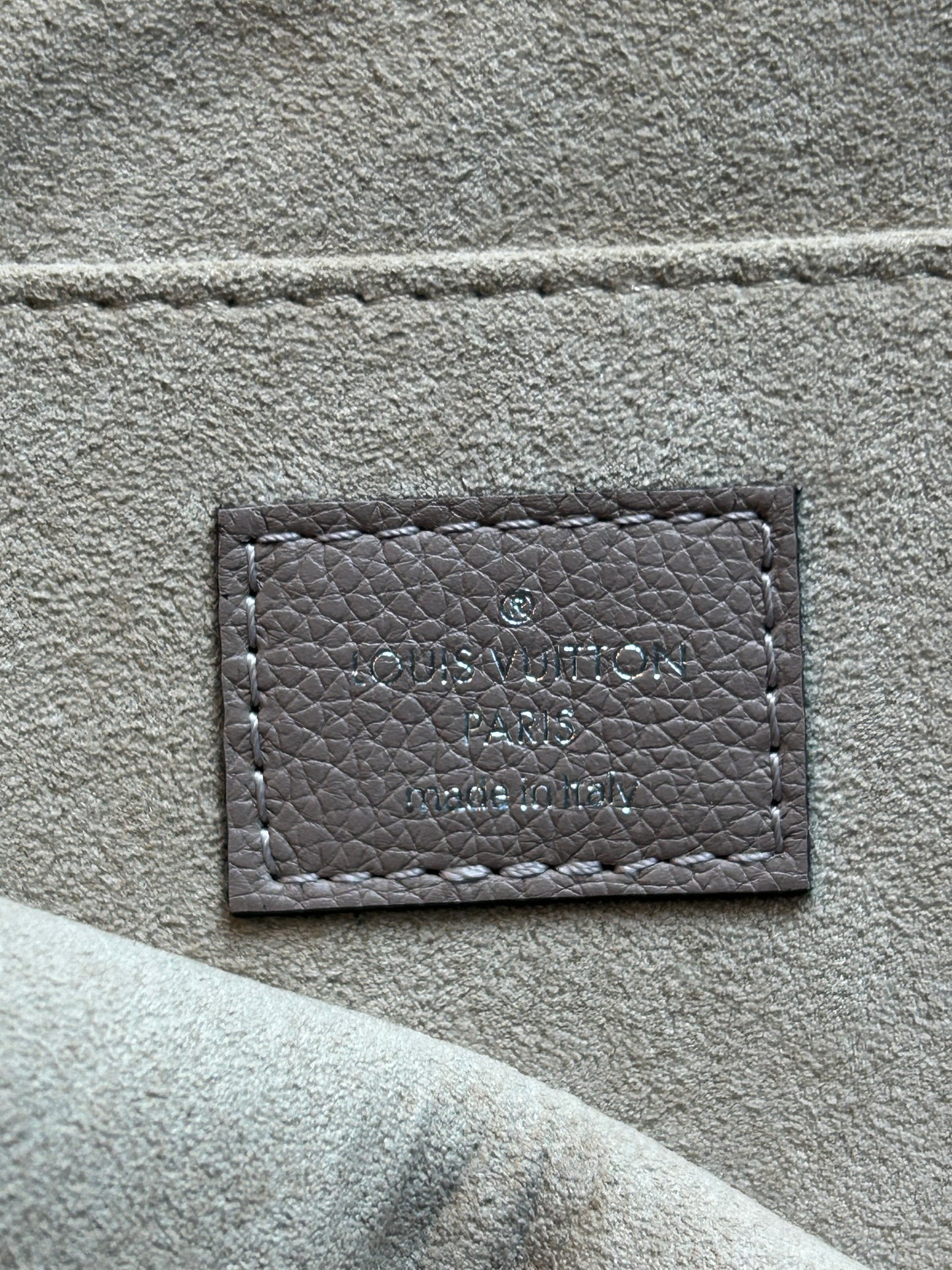 Louis Vuitton Grey Leather Jules Zip Pouch PM