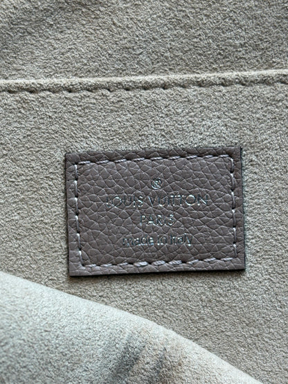 Louis Vuitton Grey Leather Jules Zip Pouch PM