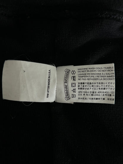 Chrome Hearts Black & Yellow Dagger Logo Zip Up Thermal Hoodie
