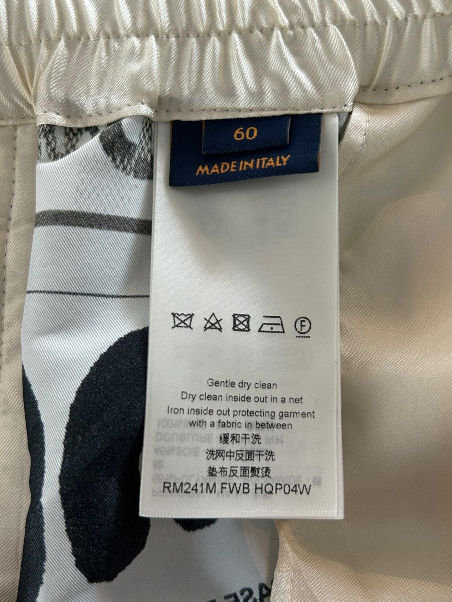 Louis Vuitton White & Multicolor Graphic Shorts