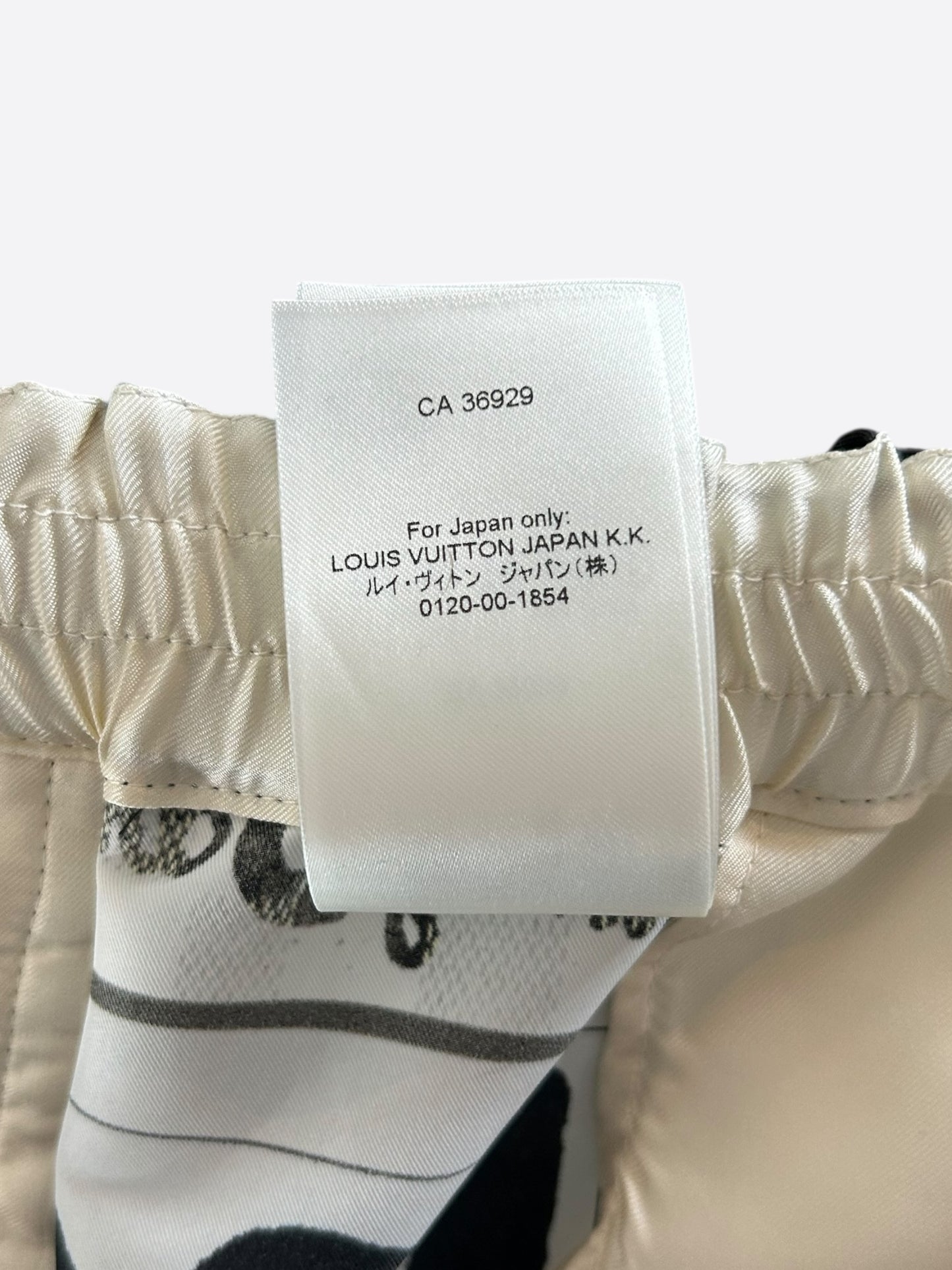 Louis Vuitton White & Multicolor Graphic Shorts