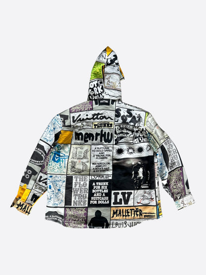 Louis Vuitton White & Multicolor Graphic Windbreaker