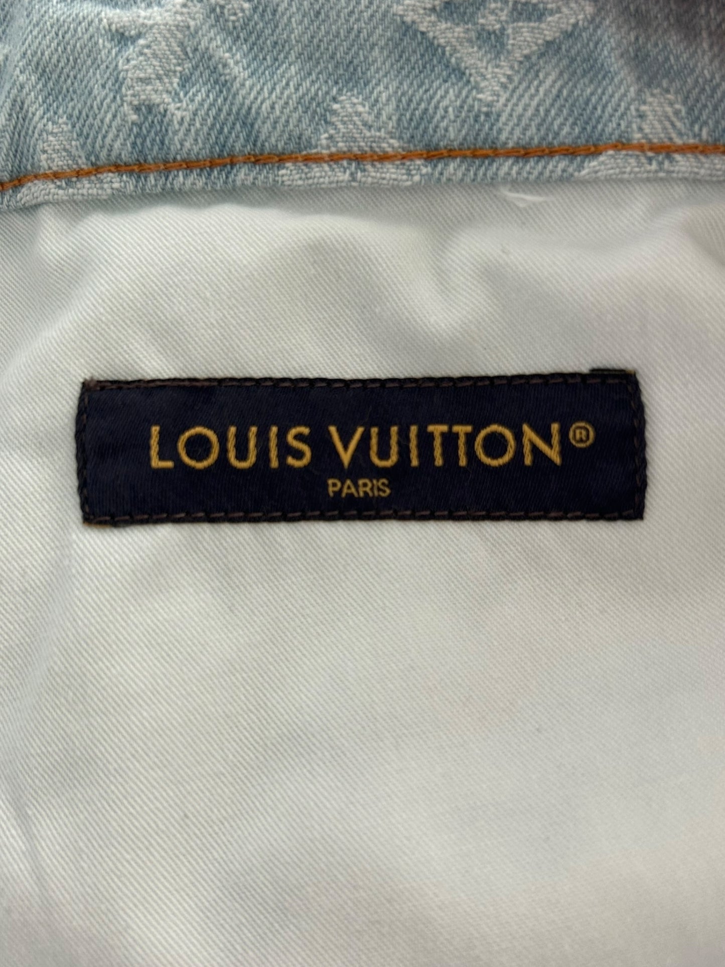 Louis Vuitton Tyler The Creator Blue & White Monogram Jeans