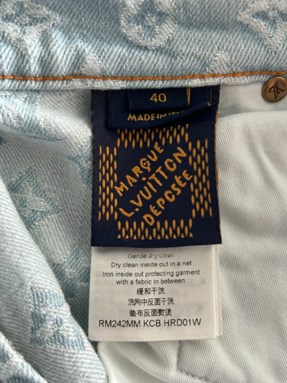 Louis Vuitton Tyler The Creator Blue & White Monogram Jeans