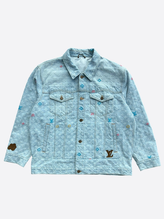 Louis Vuitton Tyler The Creator Blue & White Monogram Jacket