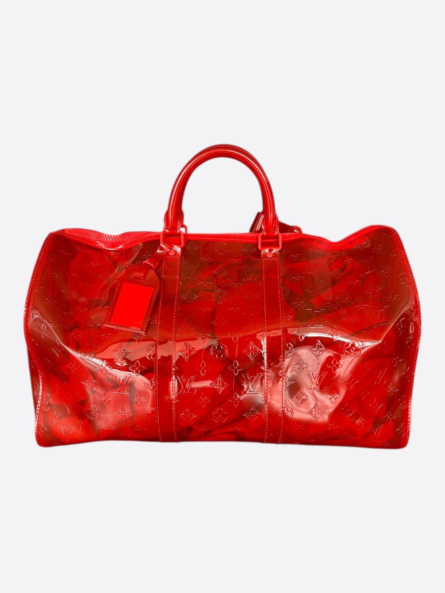 Louis Vuitton Red Prism Keepall 50