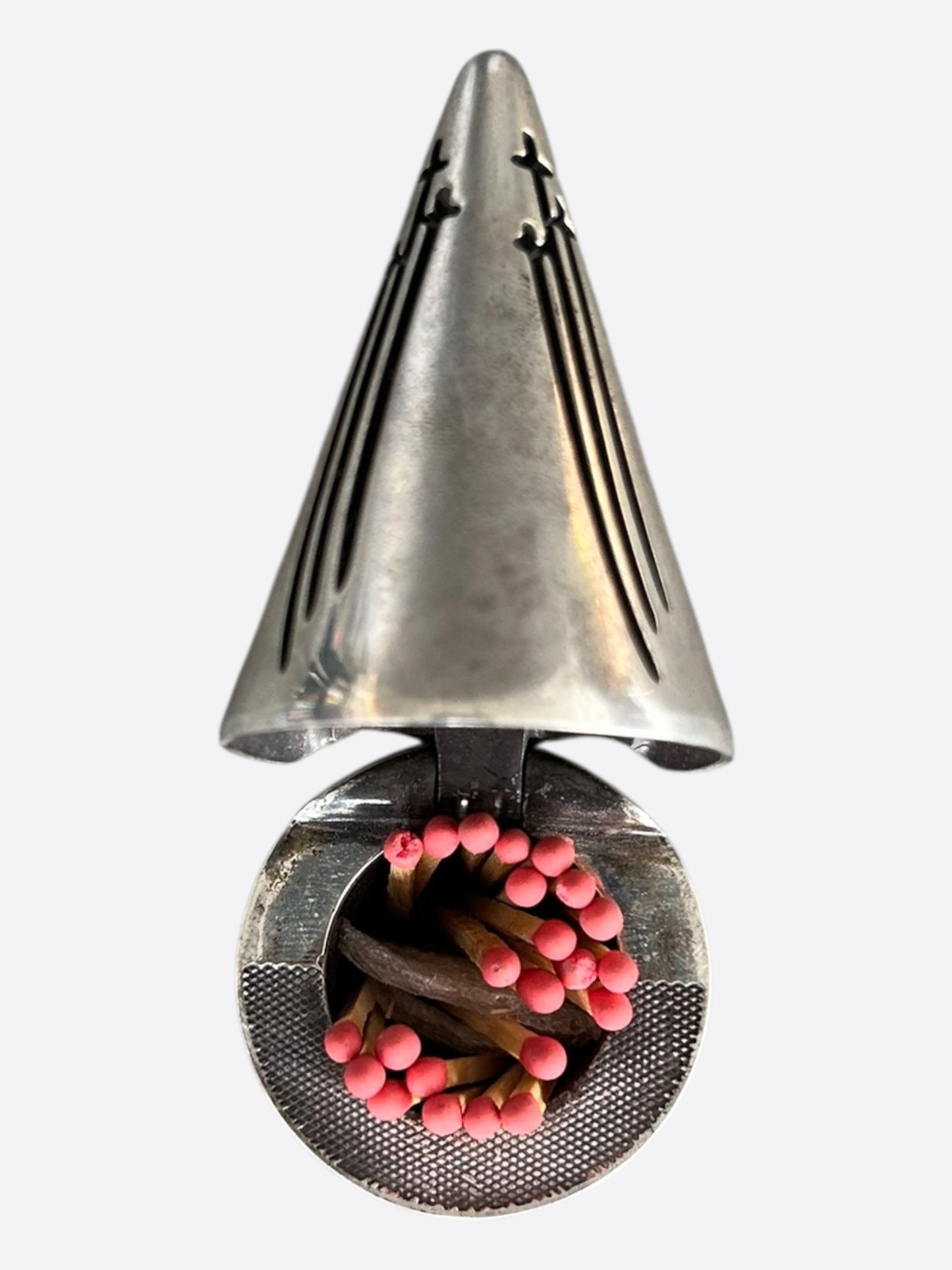 Chrome Hearts Silver Spike Match Case