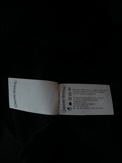 Chrome Hearts Black Triple Cross CH Logo Embroidered Hoodie