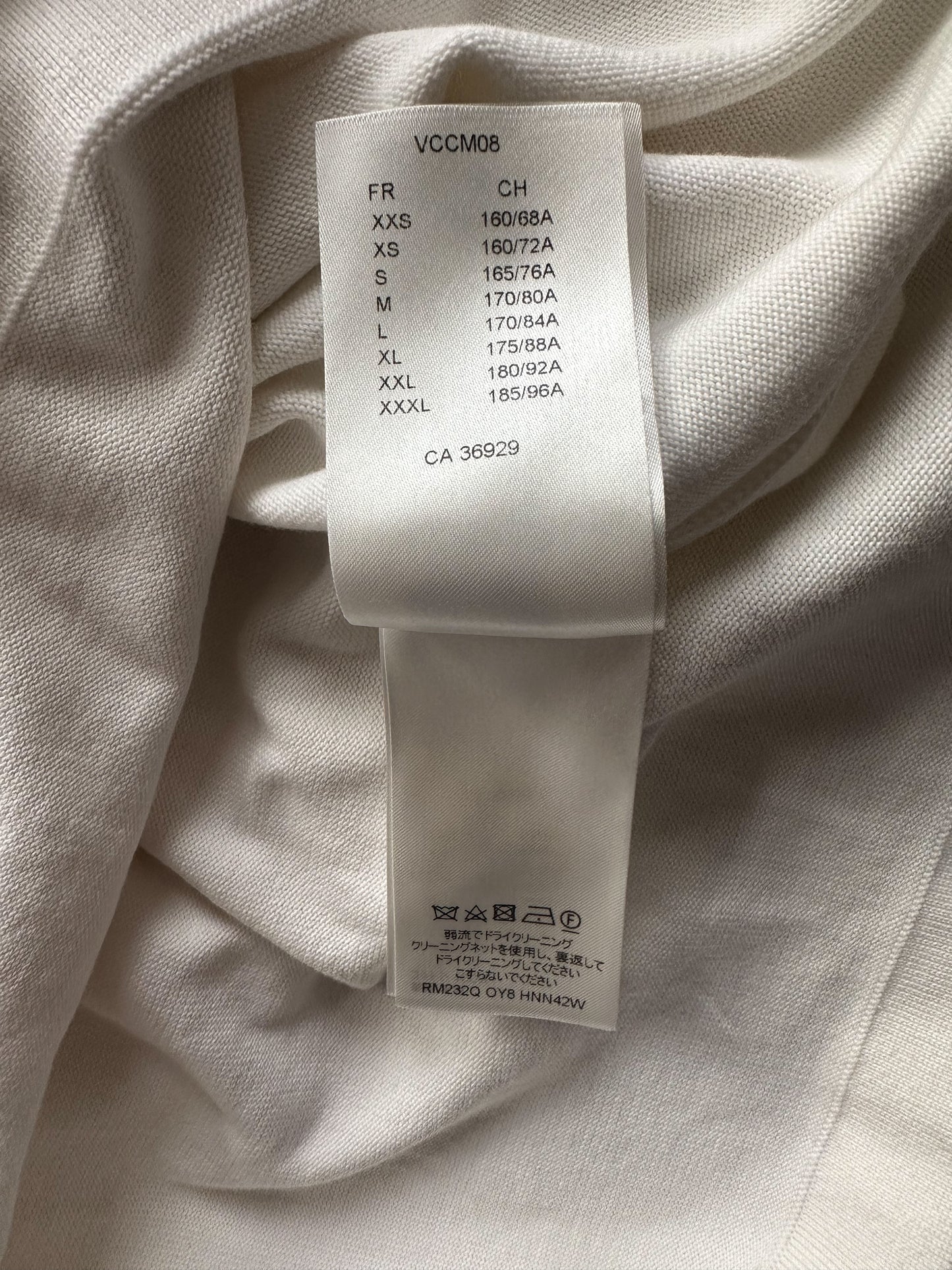 Louis Vuitton White & Grey Pin Logo T-Shirt