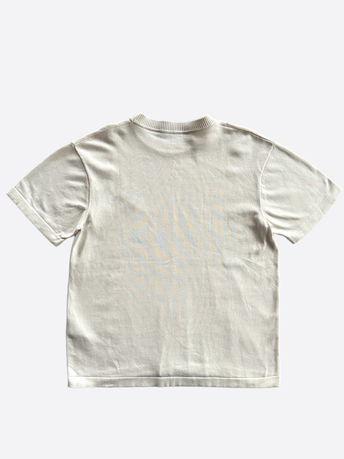 Louis Vuitton White & Grey Pin Logo T-Shirt
