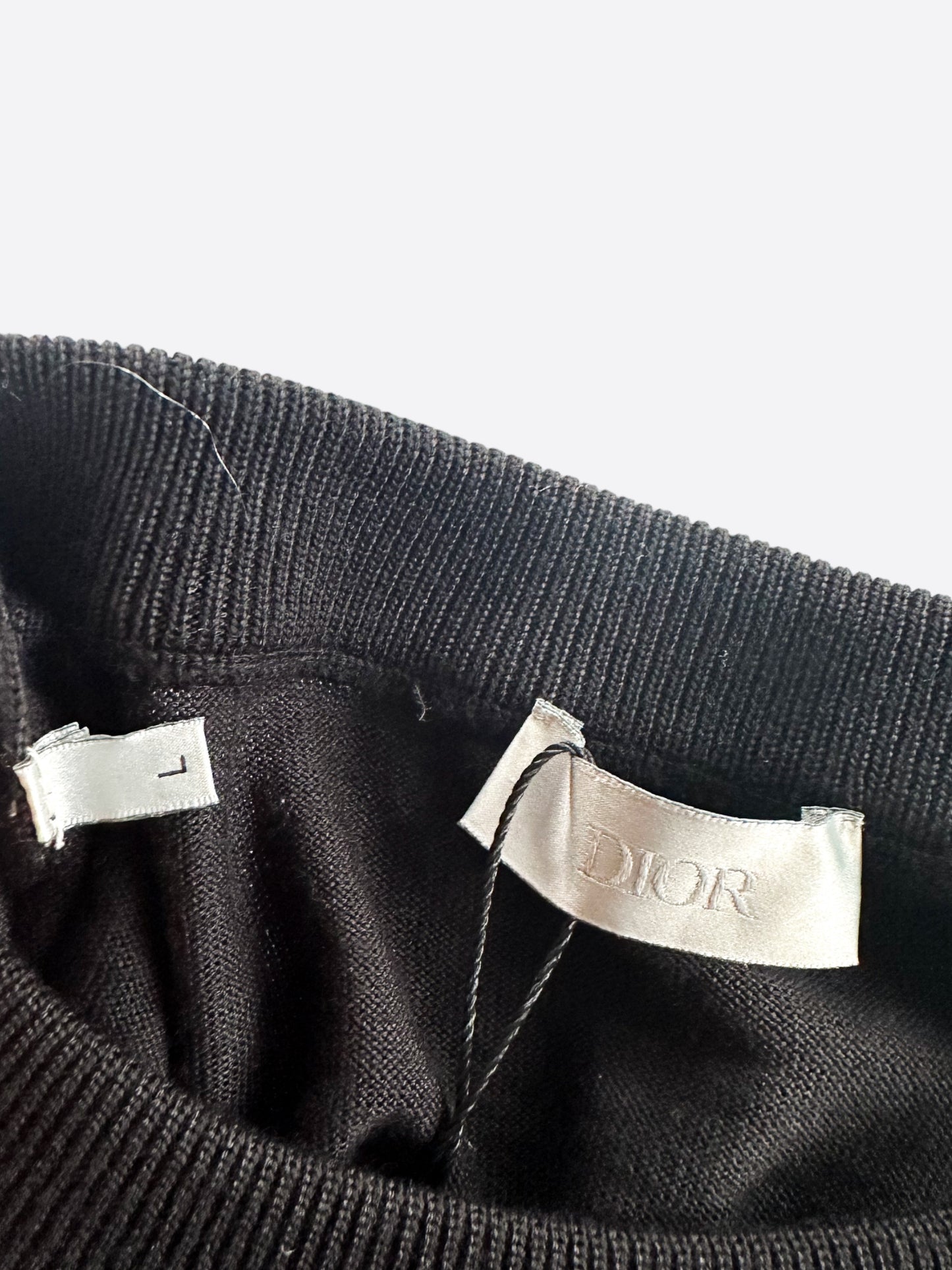 Dior Sorayama Black Cherry Blossom Wool Sweater