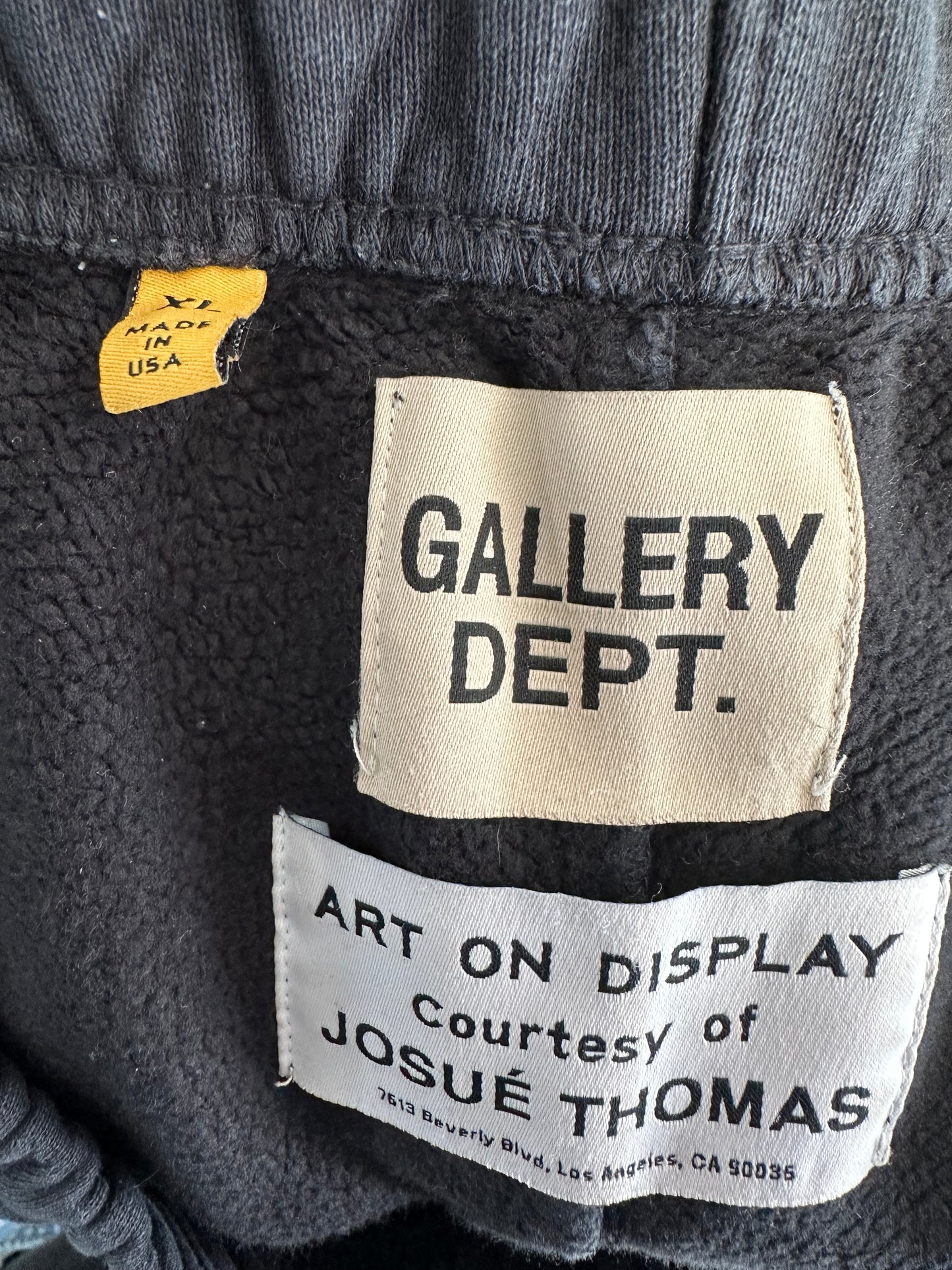 Gallery Dept Black & White Logo Flared Sweatpants