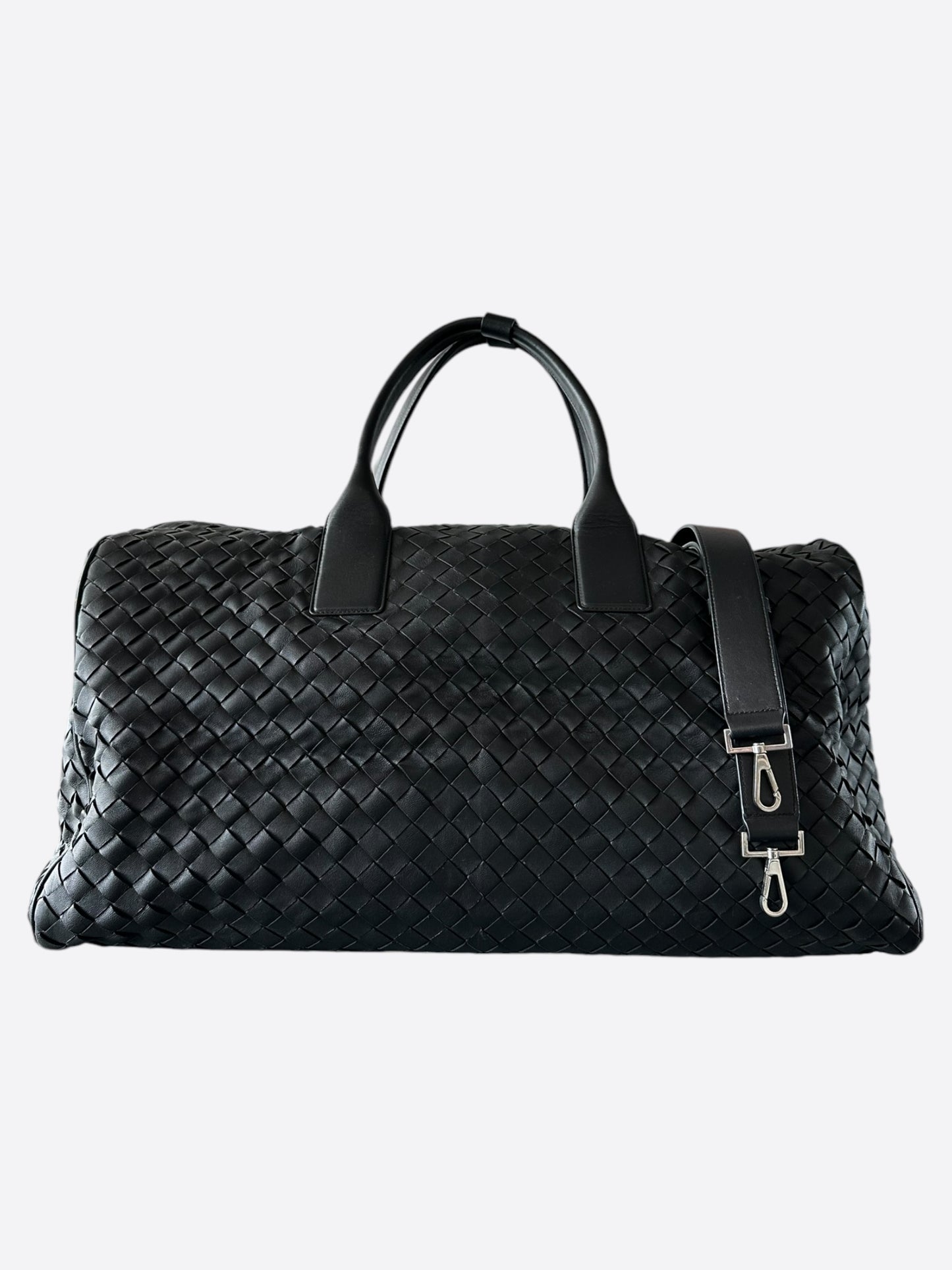 Bottega Veneta Black Large Duffle Bag