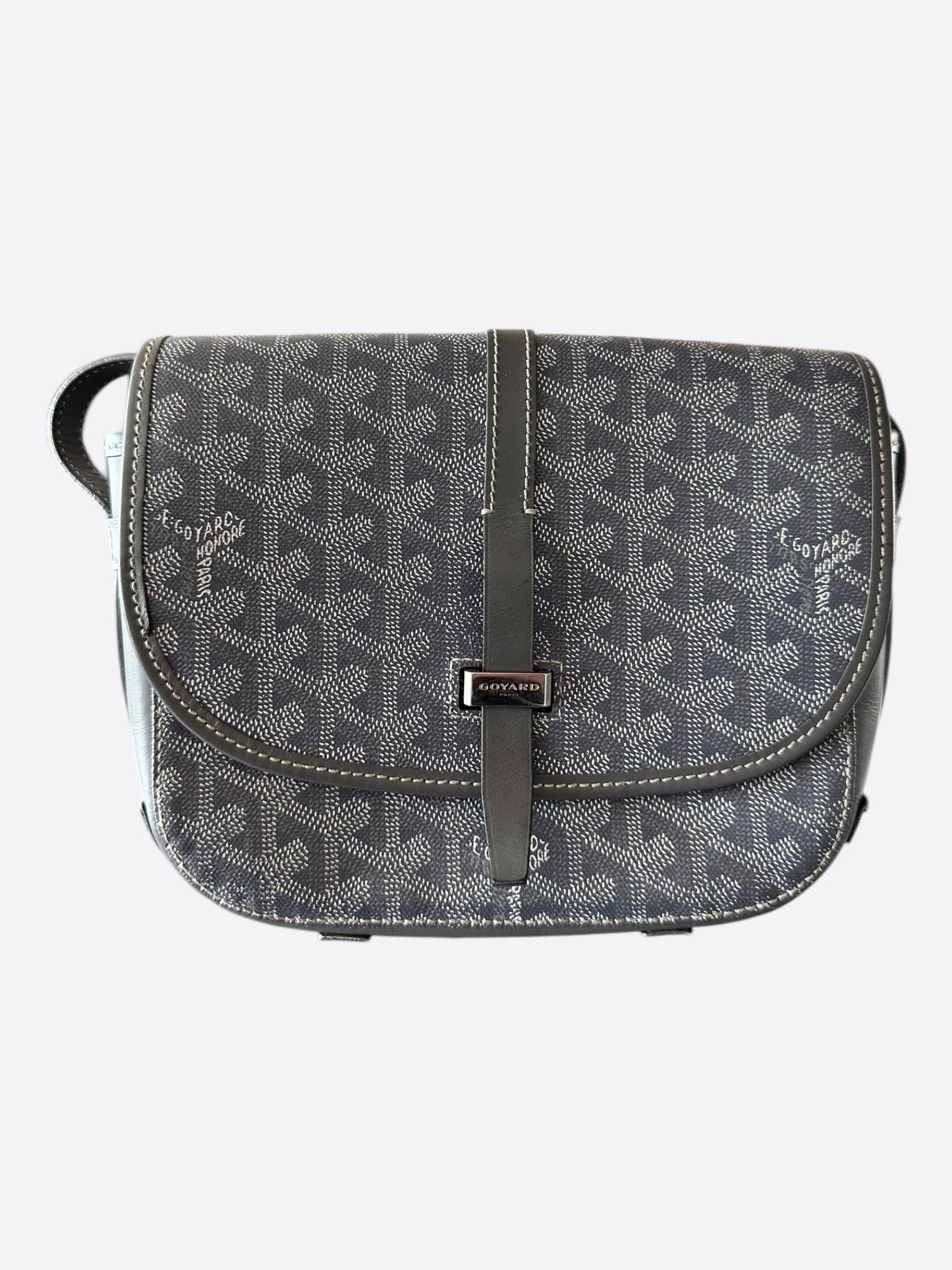 Goyard Grey Belvedere Messenger Bag