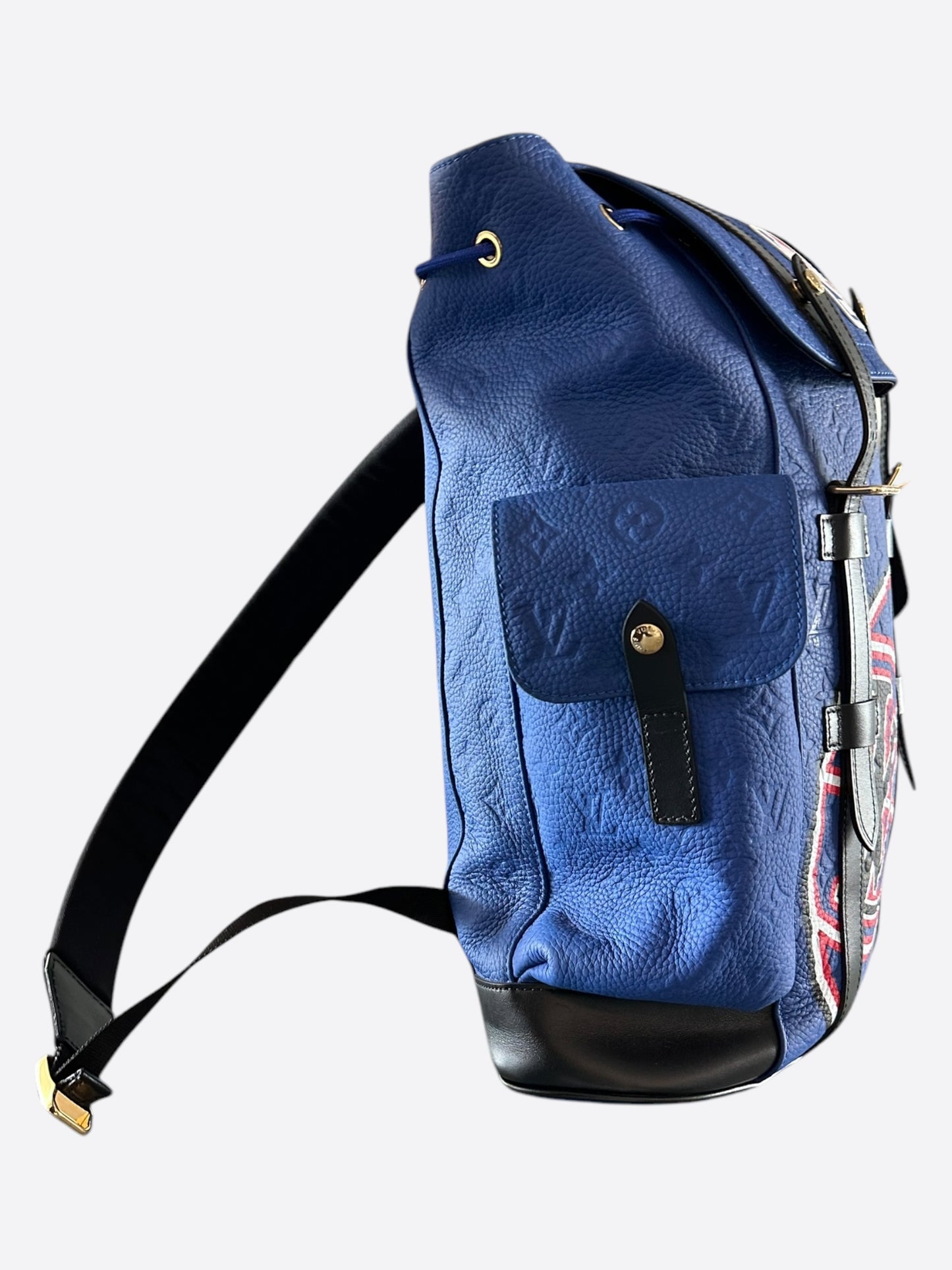 Louis Vuitton NBA Blue Monogram Christopher Backpack