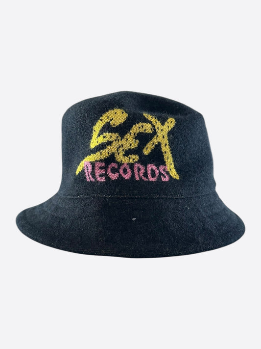 Chrome Hearts Matty Boy Black & Yellow Sex Records Cashmere Bucket Hat