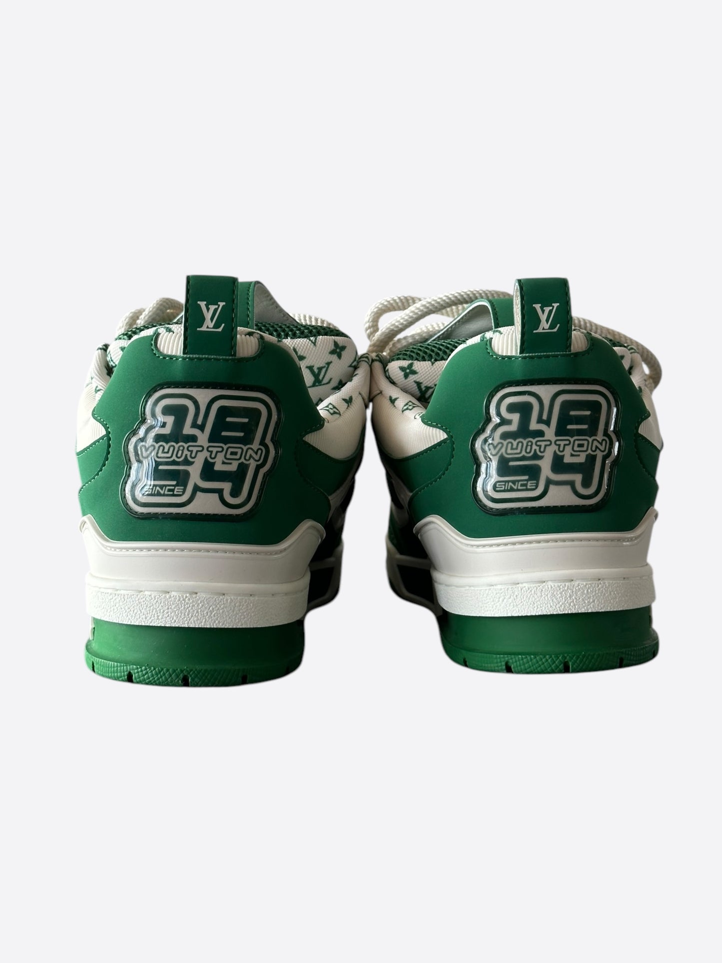 Louis Vuitton Green & White Skate Trainers