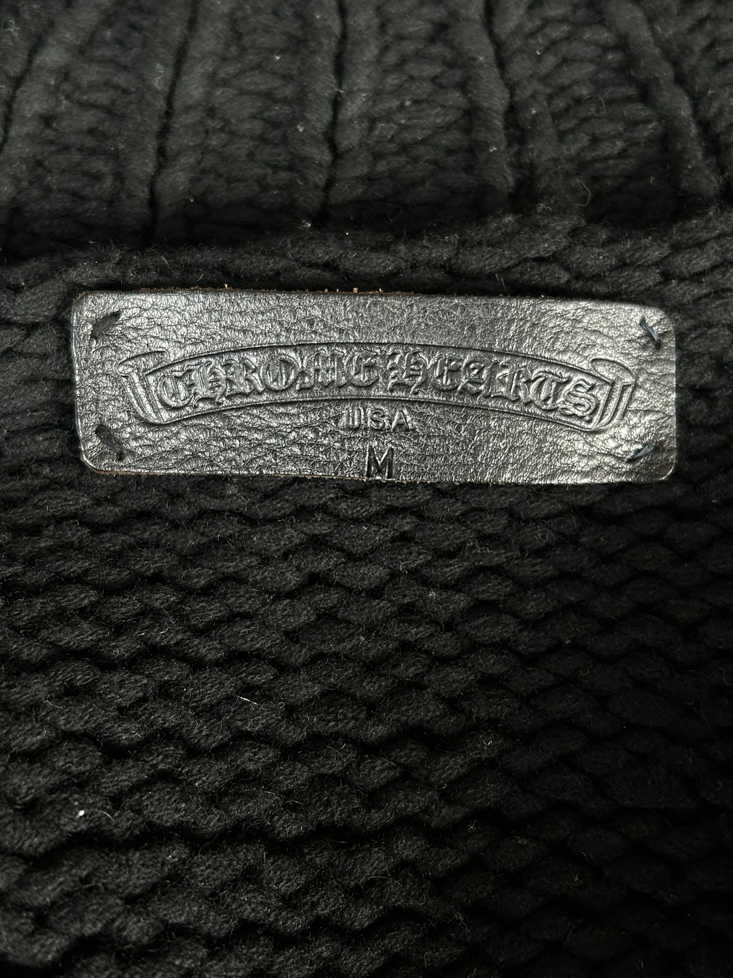 Chrome Hearts Black Knitted Cashmere Cardigan