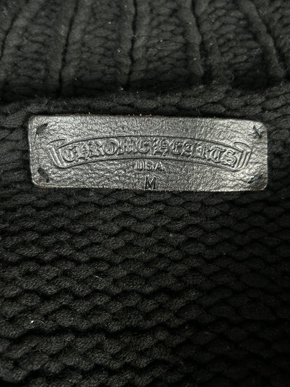 Chrome Hearts Black Knitted Cashmere Cardigan