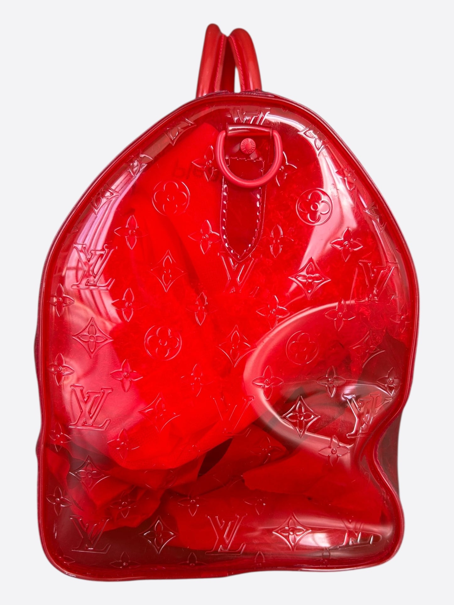 Louis Vuitton Red Prism Monogram Keepall 50