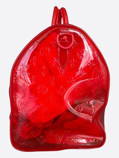 Louis Vuitton Red Prism Monogram Keepall 50