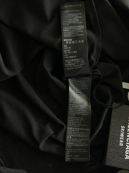 Balenciaga Washed Black & White B Logo T-Shirt
