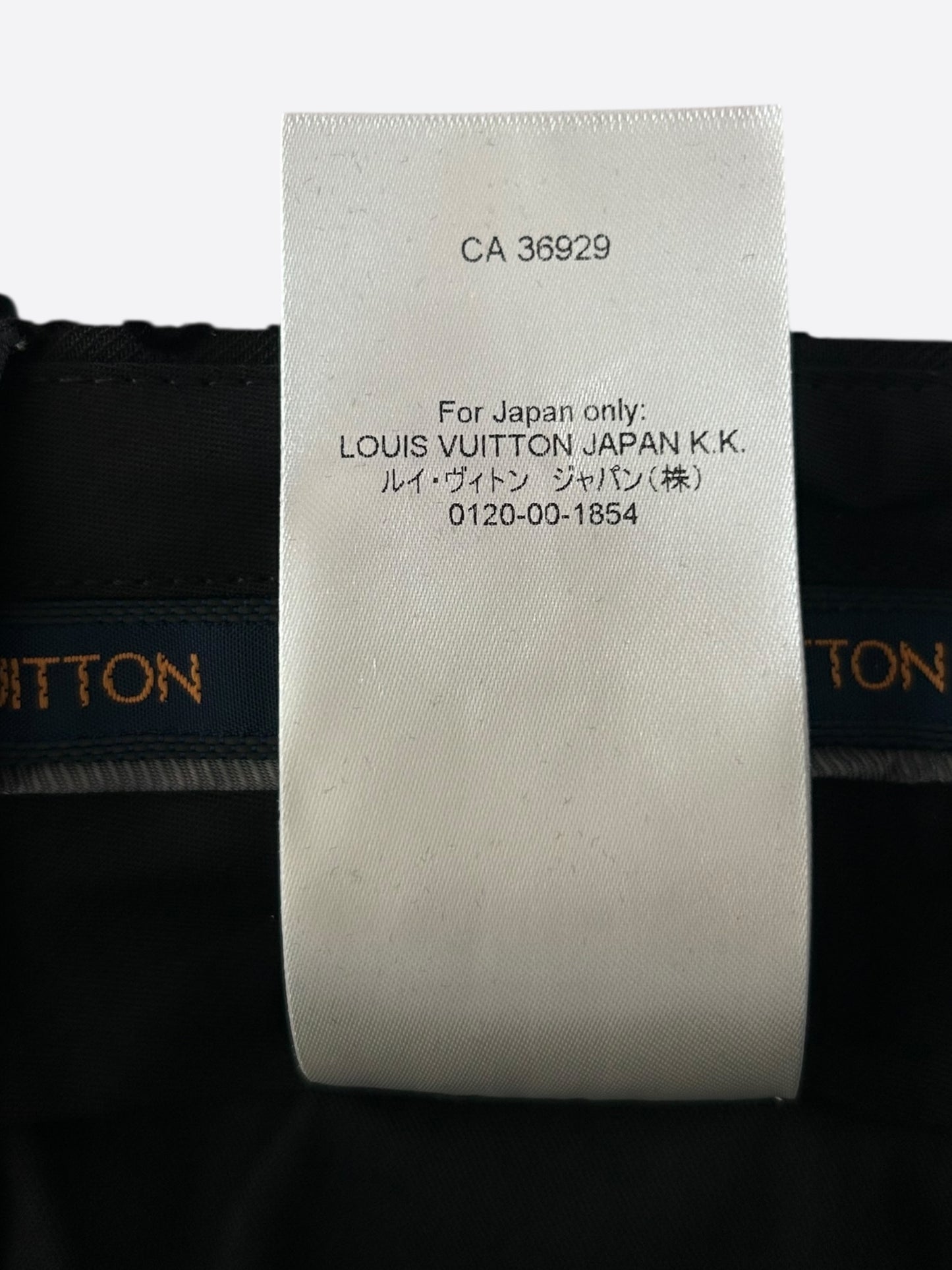 Louis Vuitton Black Crystal Monogram Trousers