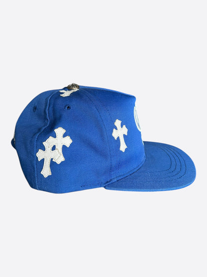 Chrome Hearts Blue & White Cross Patch Hat