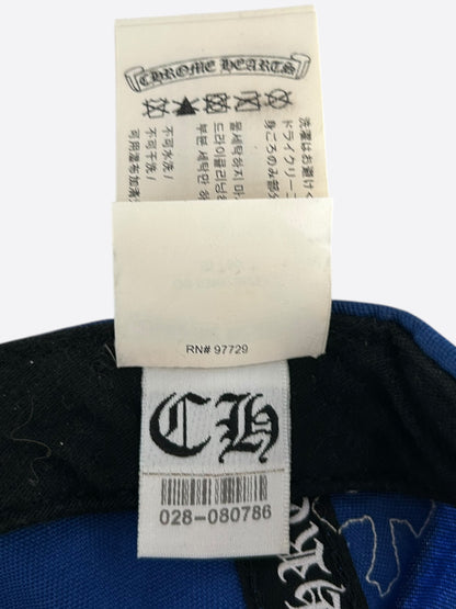 Chrome Hearts Blue & White Cross Patch Hat