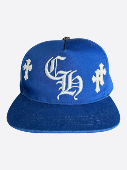 Chrome Hearts Blue & White Cross Patch Hat
