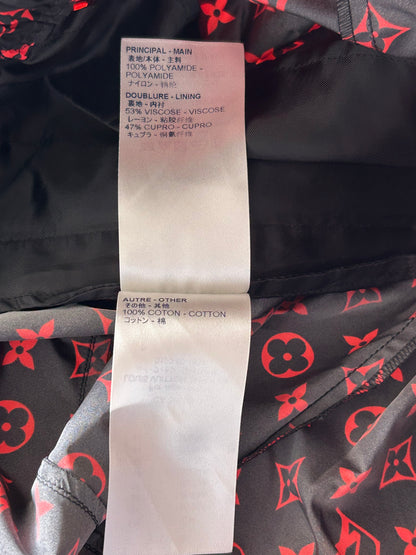 Louis Vuitton Black & Red Monogram Women's Pants