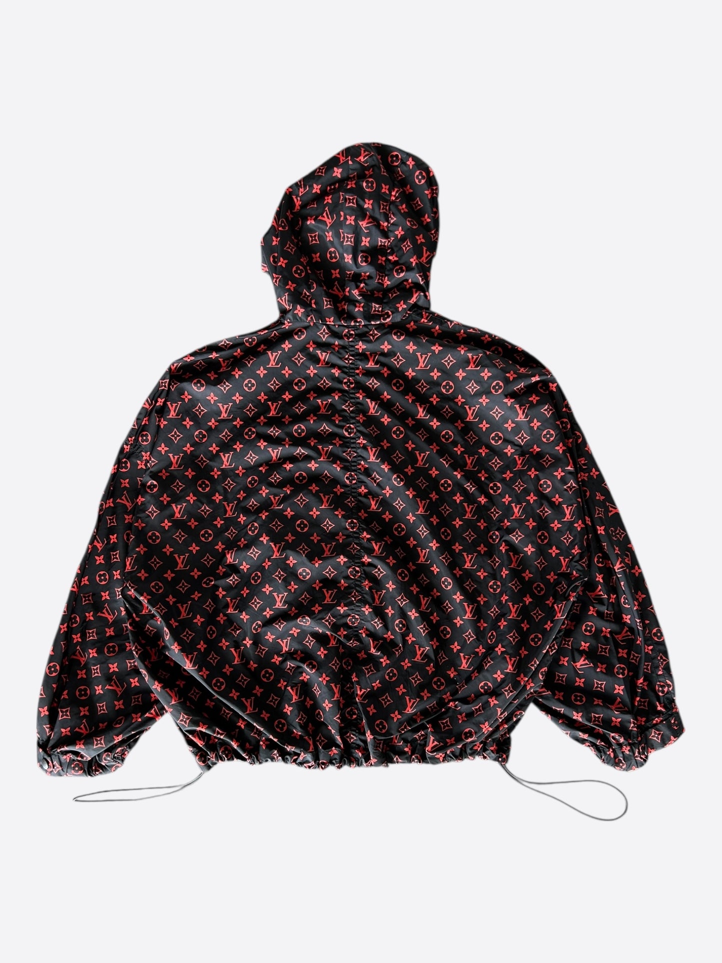 Louis Vuitton Black & Red Monogram Women's Windbreaker