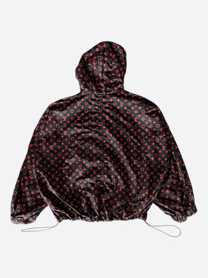 Louis Vuitton Black & Red Monogram Women's Windbreaker