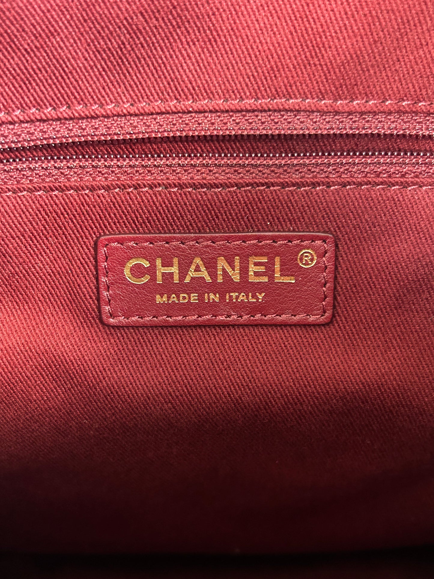 Chanel Dark Grey Denim Quilted Flap Backpack