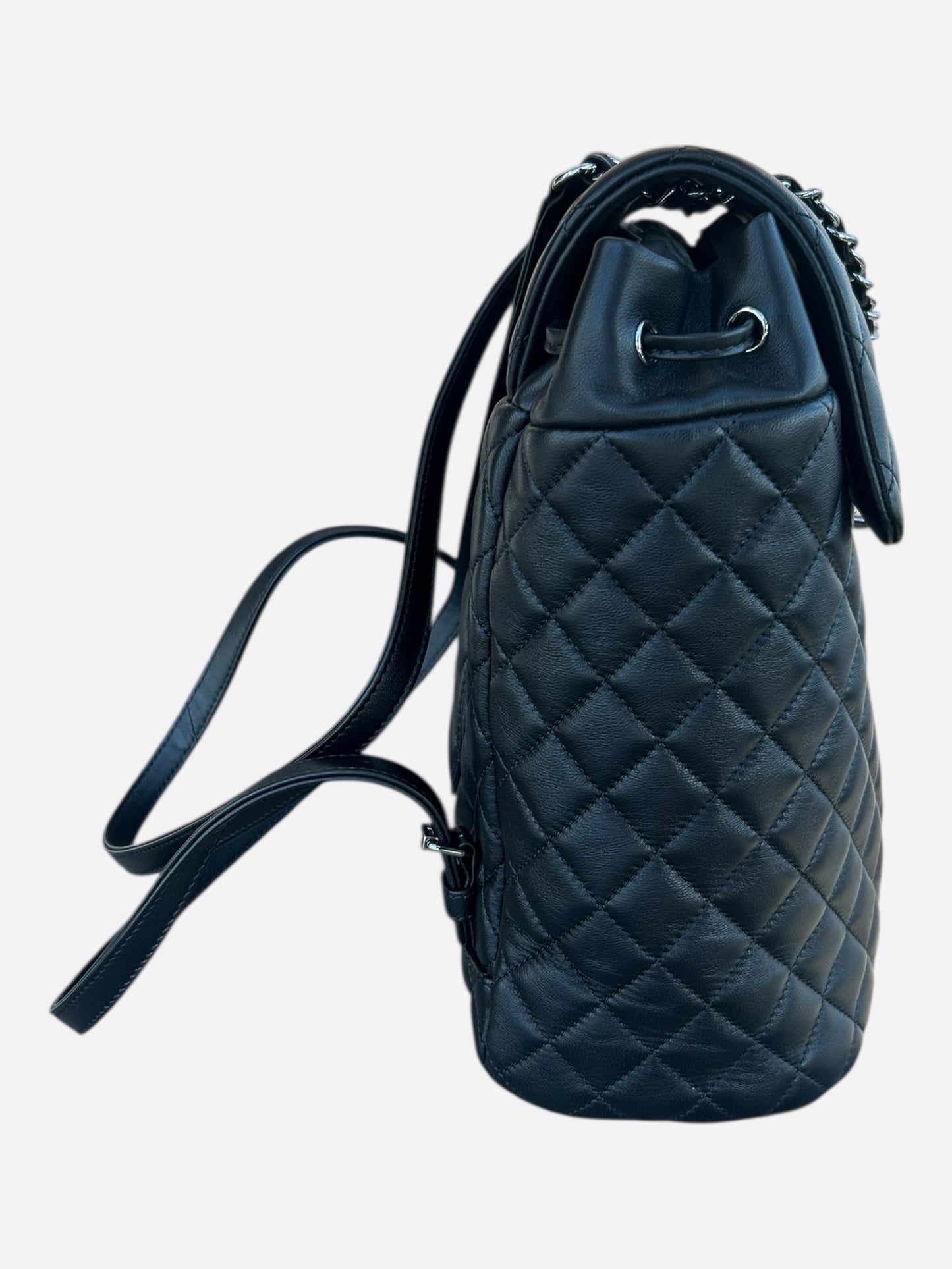 Chanel Black Lambskin Quilted Large Urban Spirit Backpack