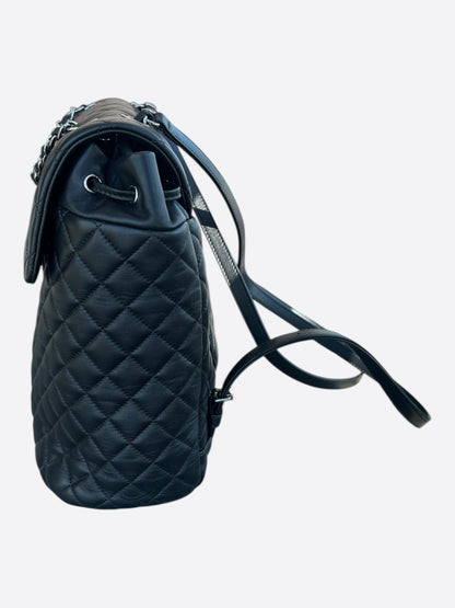 Chanel Black Lambskin Quilted Large Urban Spirit Backpack