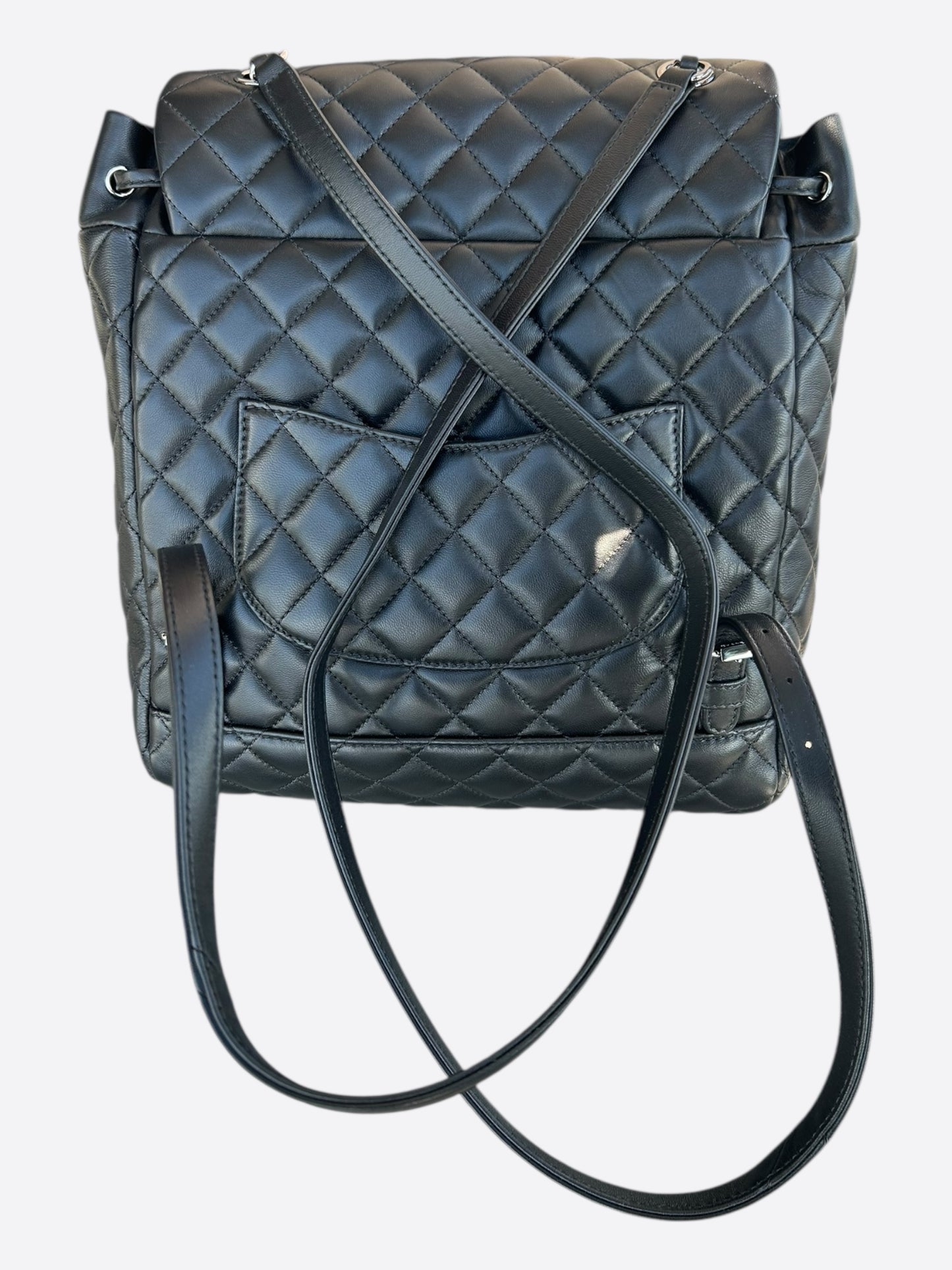 Chanel Black Lambskin Quilted Large Urban Spirit Backpack