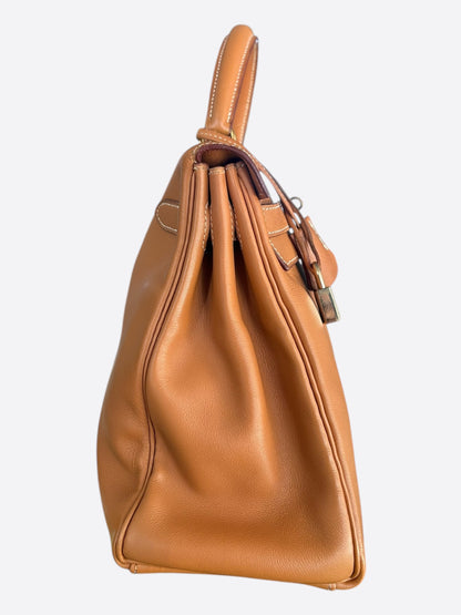 Hermes Retourne Gold & Gold Hardware Swift Kelly 32