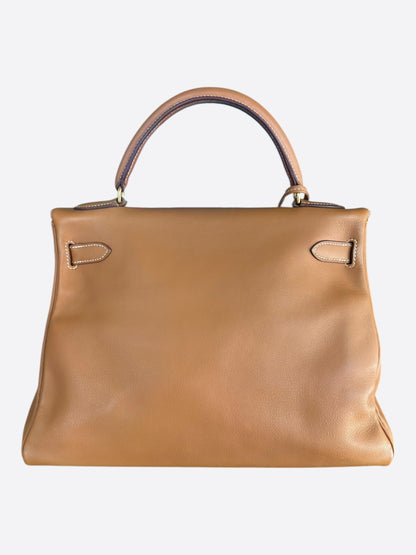Hermes Retourne Gold & Gold Hardware Swift Kelly 32