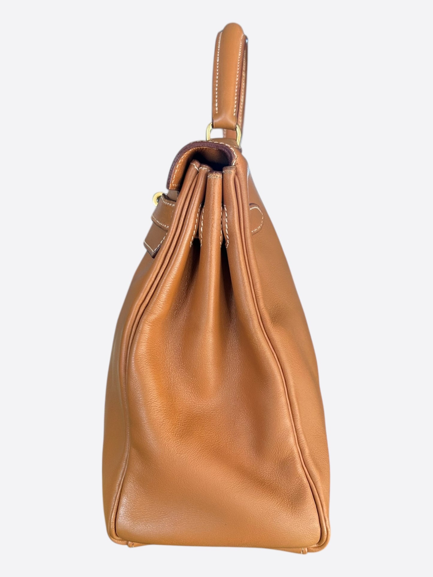 Hermes Retourne Gold & Gold Hardware Swift Kelly 32