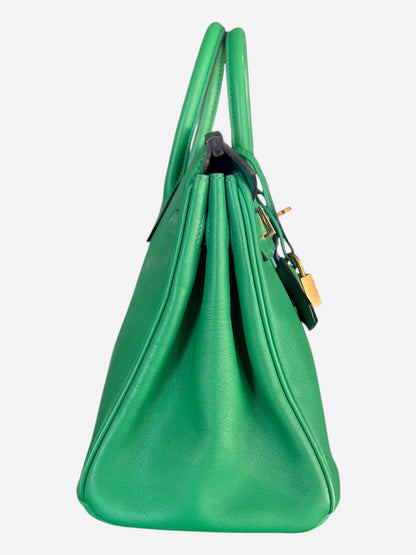 Hermes Bamboo Green Togo & Gold Hardware Birkin 25