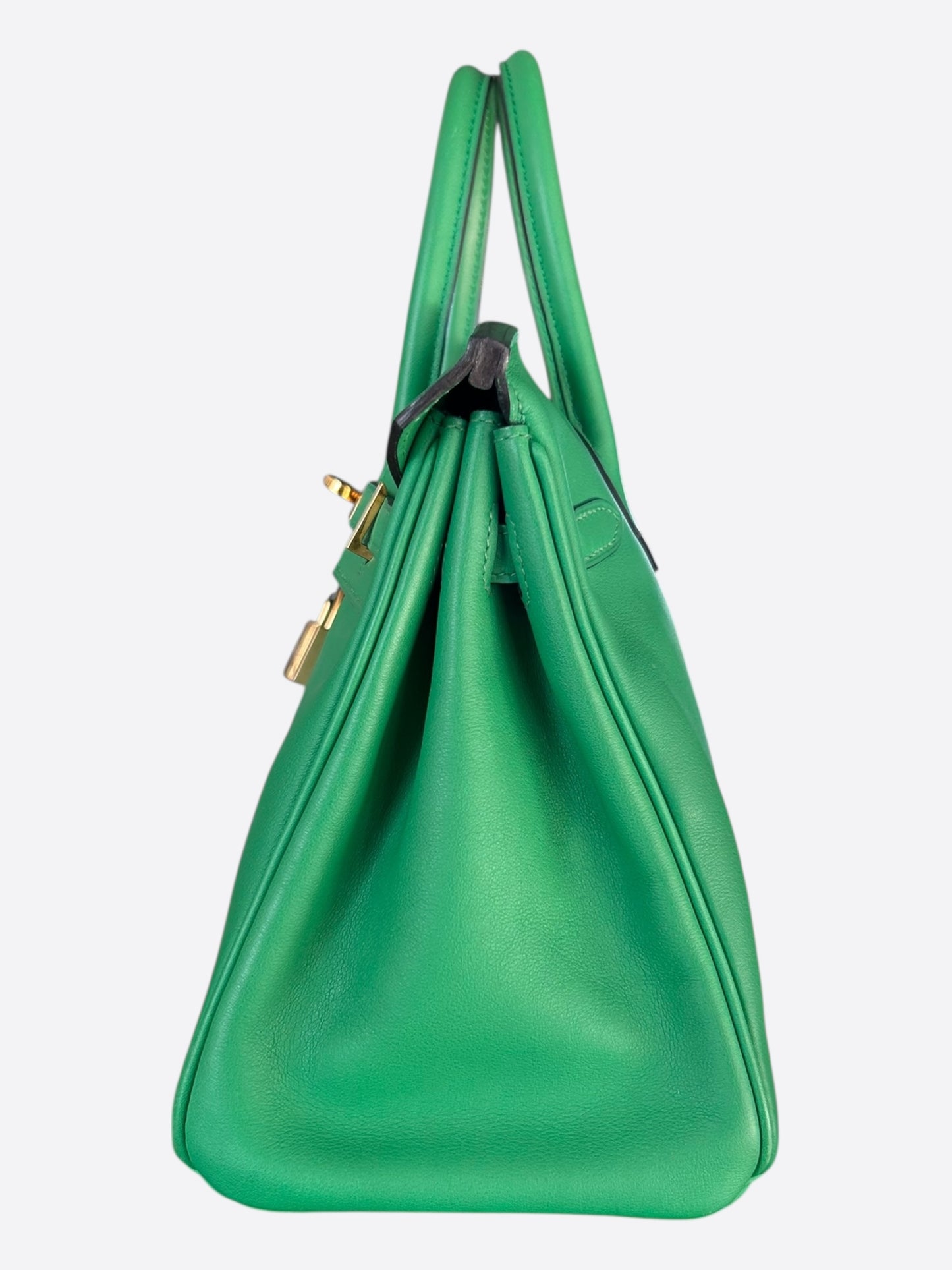 Hermes Bamboo Green Togo & Gold Hardware Birkin 25