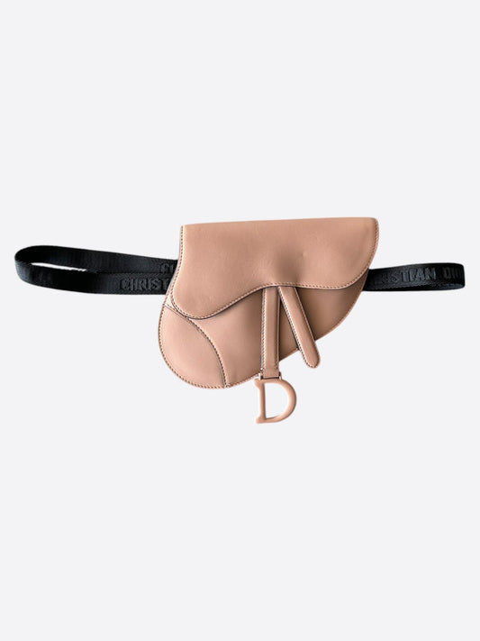 Dior Beige Leather Mini Saddle Bumbag