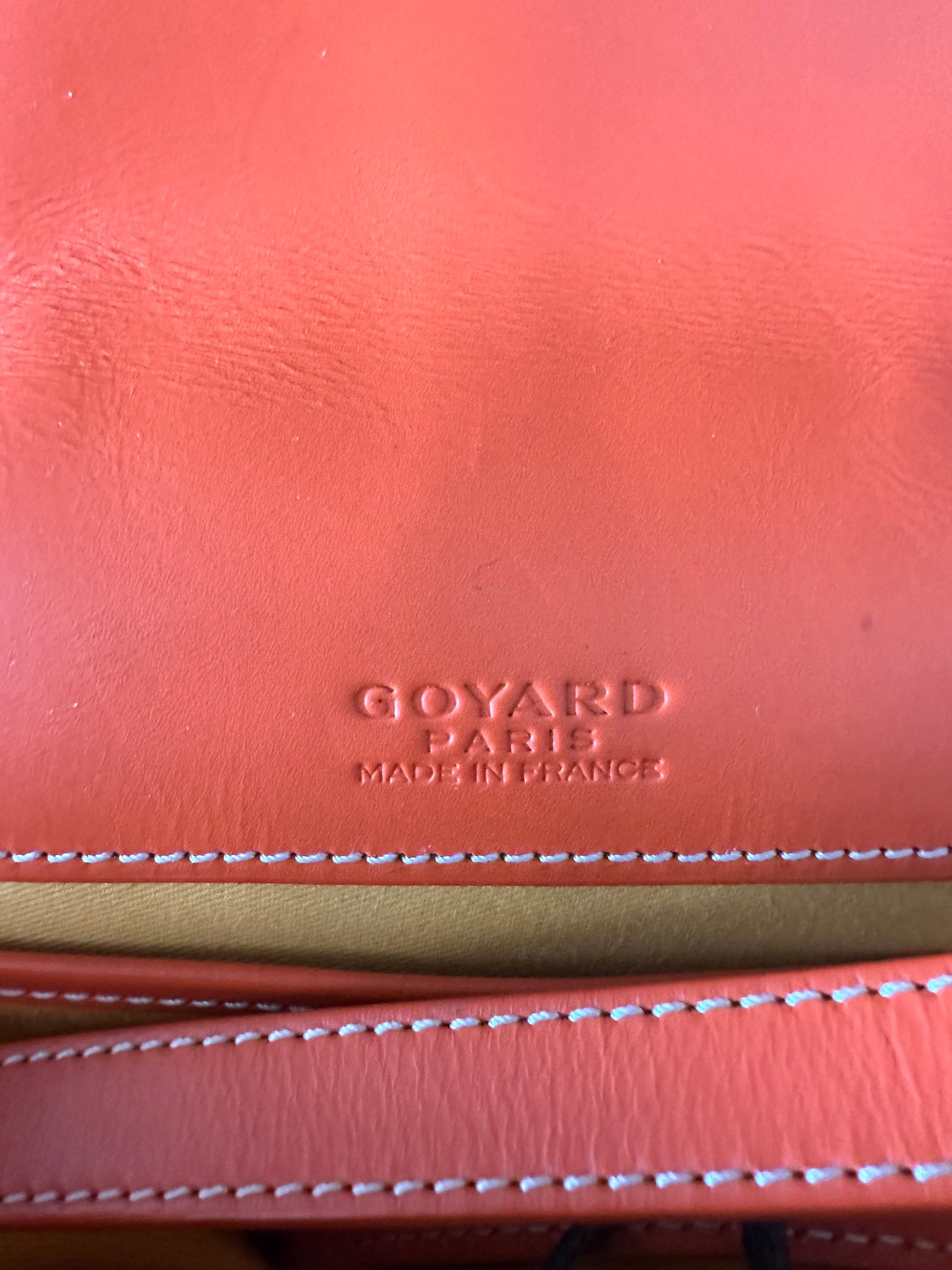 Goyard Orange Belvedere MM Messenger Bag