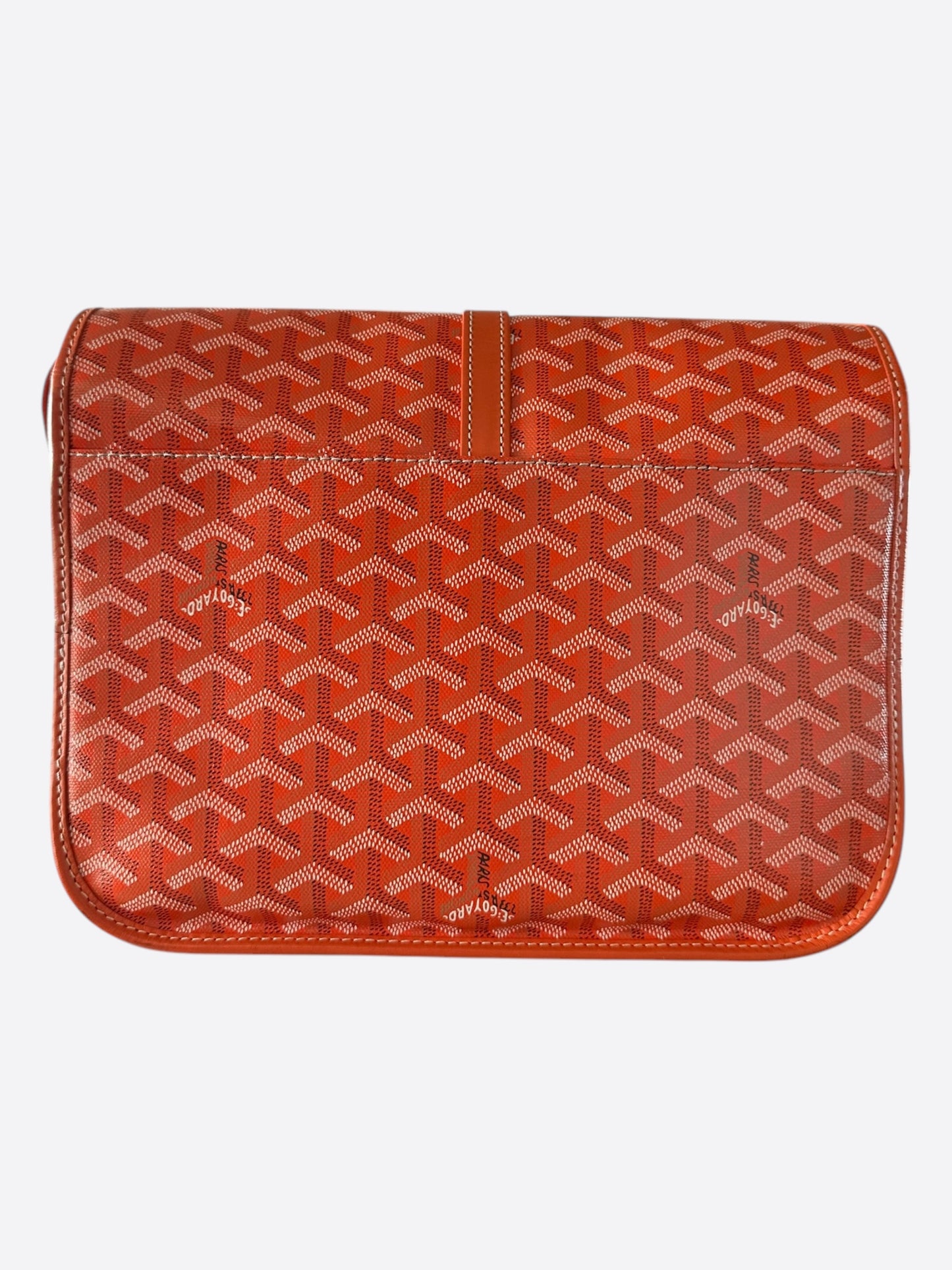 Goyard Orange Belvedere MM Messenger Bag