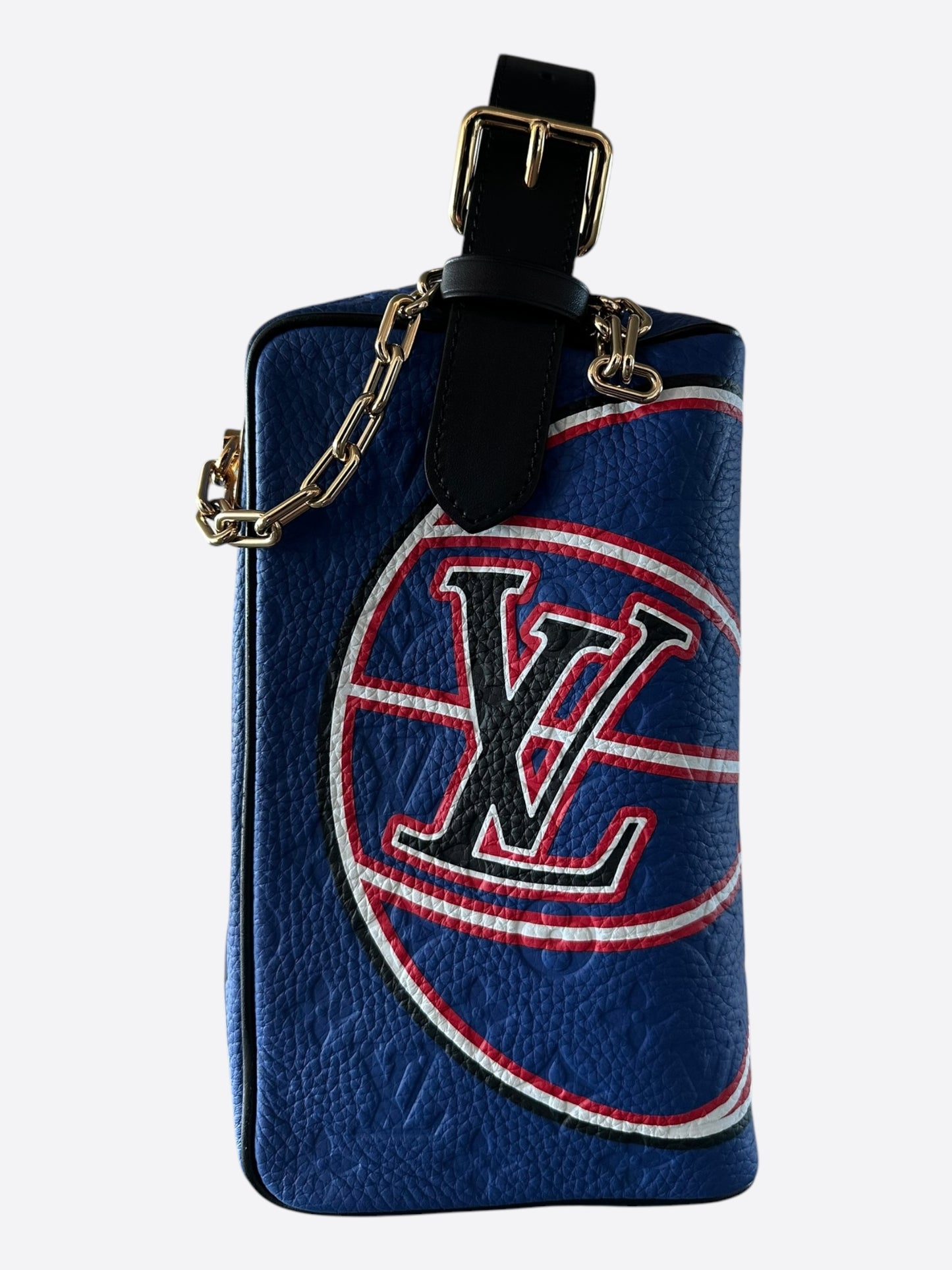 Louis Vuitton NBA Blue Taurillon Monogram Dopp Kit