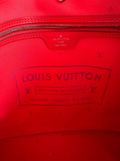 Louis Vuitton Pink & Red Escale Monogram Neverfull MM